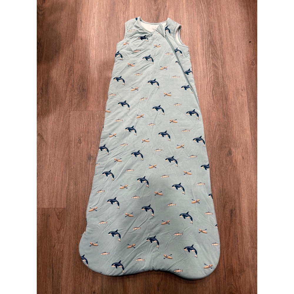 Kyte Baby Sleep Bag 2.5 TOG Large 18-36M Orca Shark Kayak Bamboo Sage Green